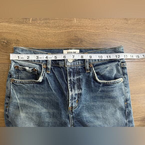 Agolde Toni Mid Rise Straight Jeans in Landmark Size 24 - Picture 10 of 12